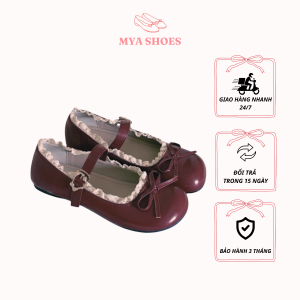 Giày MYA SHOES búp bê bệt phối ren pastel xin xắn đáng yêu cho phái nữ